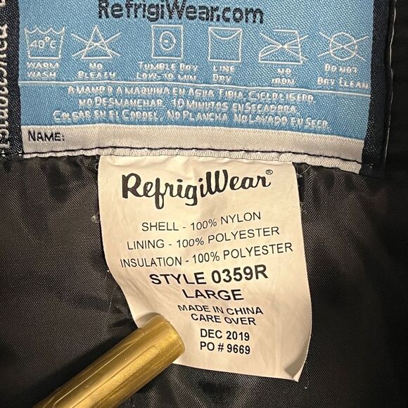 RefrigiWear Freezer Artic Insulated Jacket Coat Large - Picture 2 of 9